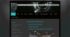 Desktop Screenshot of acoustique-concept-audio.com