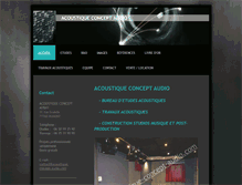 Tablet Screenshot of acoustique-concept-audio.com
